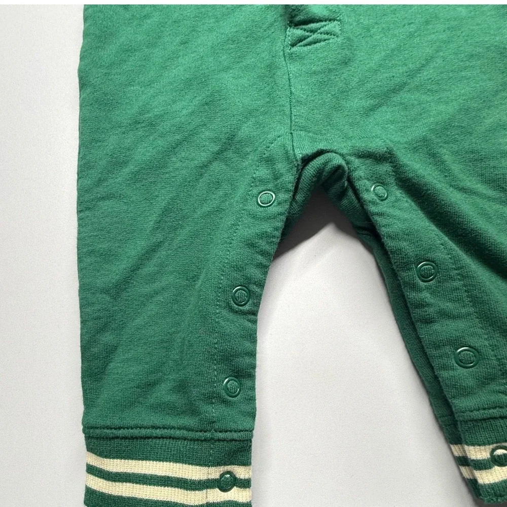 Carters 6M Green Varsity Letterman Team Captain Jumper One Piece Romper